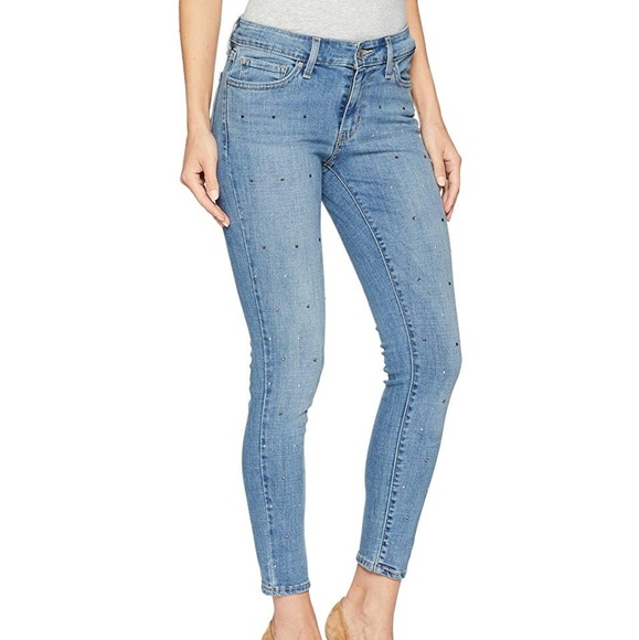 Levi's Denim - Levi's 711 Studded Embellished Skinny Ankle Jeans